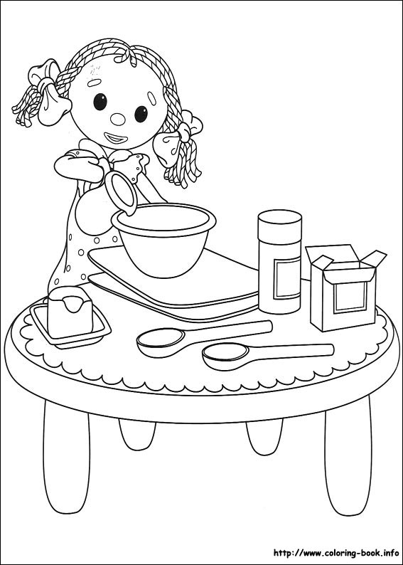 Andy Pandy coloring picture